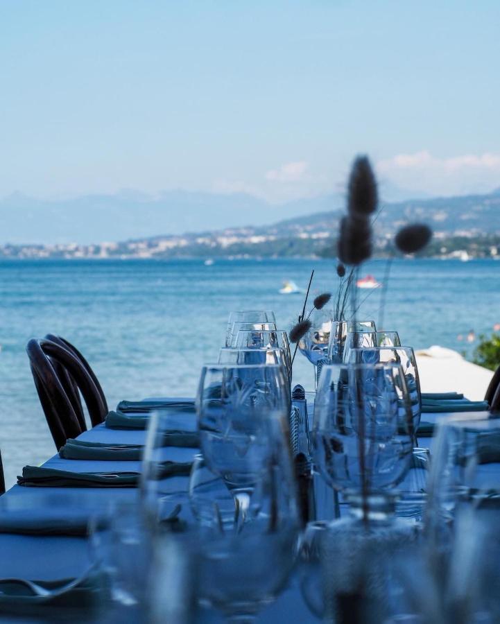 Hotel De La Plage Excenevex Bagian luar foto