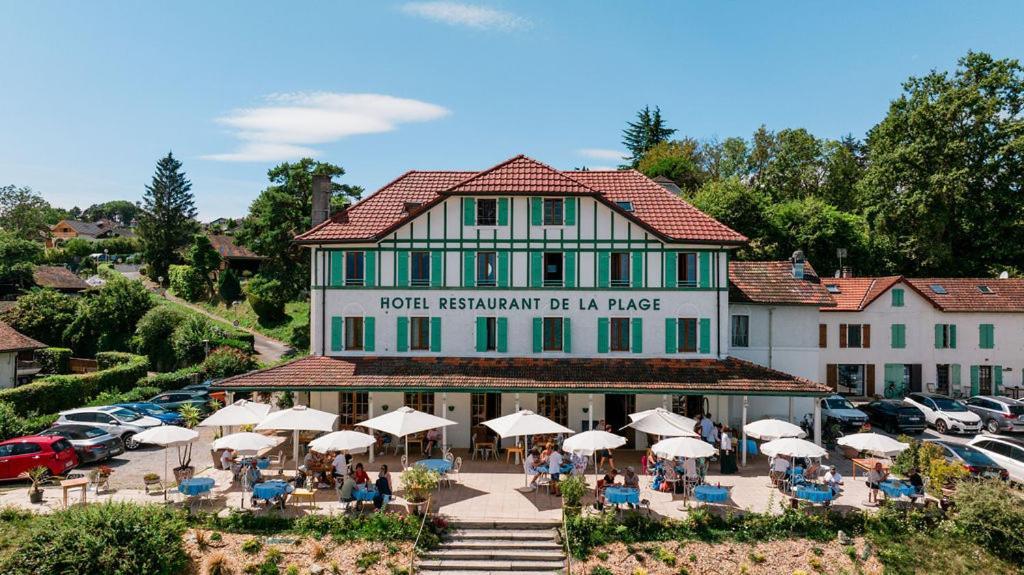 Hotel De La Plage Excenevex Bagian luar foto